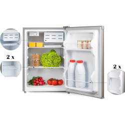 PRIMO PR154FR Réfrigérateur Table Top - 66L - E - Autonome - Argent