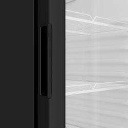 Générique Armoire à Boissons – 240 L – 1 Porte Vitrée – Noir – Refroidissement Ventilé – LED – 200 W – Dimensions : L540 × P560 