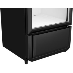 Générique Armoire à Boissons – 240 L – 1 Porte Vitrée – Noir – Refroidissement Ventilé – LED – 200 W – Dimensions : L540 × P560 