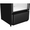 Générique Armoire à Boissons – 240 L – 1 Porte Vitrée – Noir – Refroidissement Ventilé – LED – 200 W – Dimensions : L540 × P560 