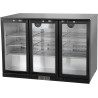 METRO Professional Arrière bar 3 portes GBC3003, aluminium/verre, 135 x 53 x 86,5 cm, 308 L, froid ventilé, 160 W, avec serrure,