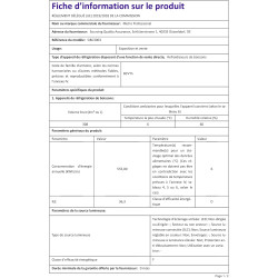 METRO Professional Arrière bar 3 portes GBC3003, aluminium/verre, 135 x 53 x 86,5 cm, 308 L, froid ventilé, 160 W, avec serrure,