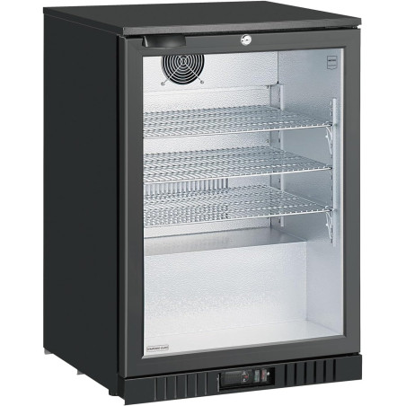 METRO Professional Réfrigérateur à Boissons GBC3001, Plastique/Métal/Verre, 60x53x86.5cm, 127 L, Ventilateur Statique, avec Serr