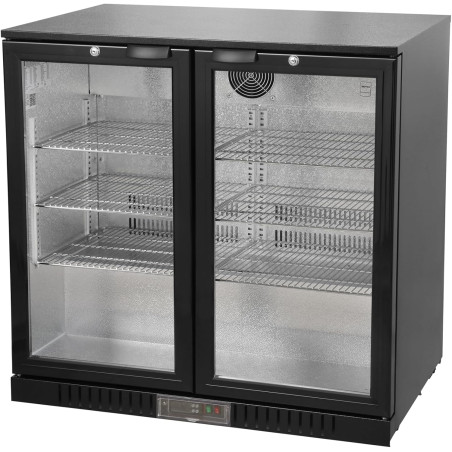 METRO Professional Arrière Bar Réfrigéré GBC3002, Tôle Galvanisée/Aluminium/Verre, 90 x 53 x 86,5 cm, 198 L, Froid Ventilé, 160 