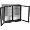 METRO Professional Arrière Bar Réfrigéré GBC3002, Tôle Galvanisée/Aluminium/Verre, 90 x 53 x 86,5 cm, 198 L, Froid Ventilé, 160 