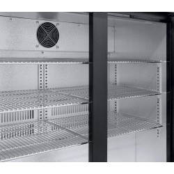 METRO Professional Arrière Bar Réfrigéré GBC3002, Tôle Galvanisée/Aluminium/Verre, 90 x 53 x 86,5 cm, 198 L, Froid Ventilé, 160 