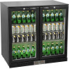 METRO Professional Arrière Bar Réfrigéré GBC3002, Tôle Galvanisée/Aluminium/Verre, 90 x 53 x 86,5 cm, 198 L, Froid Ventilé, 160 