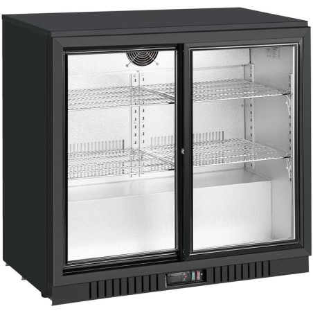 METRO Professional Arrière bar GBC3102, tôle galvanisée/aluminium/verre, 90 x 52 x 86,5 cm, 198 L, froid ventilé, 160 W, avec se