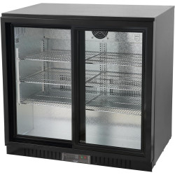 METRO Professional Arrière bar GBC3102, tôle galvanisée/aluminium/verre, 90 x 52 x 86,5 cm, 198 L, froid ventilé, 160 W, avec se