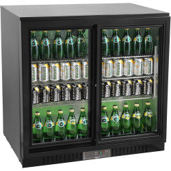 METRO Professional Arrière bar GBC3102, tôle galvanisée/aluminium/verre, 90 x 52 x 86,5 cm, 198 L, froid ventilé, 160 W, avec se