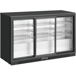 METRO Professional Arrière Bar Réfrigéré GBC3103, Aluminium/Verre, 135 x 52 x 86.5 cm, 308 L, Refroidissement par Air,160 W, ave