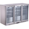 METRO Professional Arrière bar 3 portes GBC 3003S, inox/aluminium/verre, 135 x 53 x 86,5 cm, 308 L, froid ventilé, 160 W, avec s