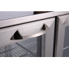 METRO Professional Arrière bar 3 portes GBC 3003S, inox/aluminium/verre, 135 x 53 x 86,5 cm, 308 L, froid ventilé, 160 W, avec s