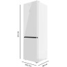 Cecotec réfrigérateur combi 456l total no frost bolero coolmarket combi 456 blanc glass e. hauteur 201cm et 59,5cm largeur, max 
