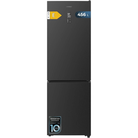 Cecotec Réfrigérateur Combi 456L Total No Frost Bolero CoolMarket Combi 456 Dark E. Hauteur 201cm et 59,5cm Largeur, MAX INSIDE 