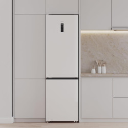 Cecotec réfrigérateur combi 456l total no frost bolero coolmarket combi 456 blanc glass c, hauteur 201 cm et 59,5 cm largeur, ma