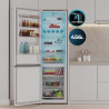 Cecotec réfrigérateur combi 456l total no frost bolero coolmarket combi 456 blanc glass c, hauteur 201 cm et 59,5 cm largeur, ma