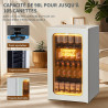 Hck réfrigérateur pour boissons de 98 l, mini réfrigérateur avec éclairage orange 3d et porte en verre, réfrigérateur compact de
