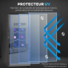 HOMCOM Cave à vin 12 bouteilles 30L réfrigérateur à vin thermoélectrique double et silencieux - porte en verre, éclairage LED, é