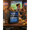 EUHOMY Réfrigérateur à Boissons Avec Porte Vitrée, Mini Frigo Pour 55 Canettes, Cave a Vin Design Autonome Avec Led, 36 L, Silen