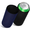 kwmobile 2x Rafraîchisseur de canette compatible avec 500ml Can - Lot de refroidisseurs canettes soda bières 7 x 14 cm - noir-bl