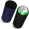 kwmobile 2x Rafraîchisseur de canette compatible avec 500ml Can - Lot de refroidisseurs canettes soda bières 7 x 14 cm - noir-bl
