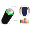 kwmobile 2x Rafraîchisseur de canette compatible avec 500ml Can - Lot de refroidisseurs canettes soda bières 7 x 14 cm - noir-bl