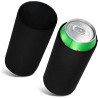 kwmobile 2X Rafraîchisseur de canette Compatible avec 500ml Can - Lot de refroidisseurs canettes Soda bières - Noir