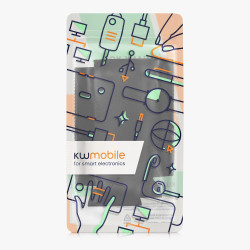 kwmobile 2X Rafraîchisseur de canette Compatible avec 500ml Can - Lot de refroidisseurs canettes Soda bières - Noir