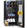 Sommertal Réfrigérateur GK60 – Réfrigérateur silencieux pour boissons avec LED, écran tactile et cadenas, petit réfrigérateur po