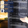 Sommertal Réfrigérateur GK60 – Réfrigérateur silencieux pour boissons avec LED, écran tactile et cadenas, petit réfrigérateur po