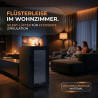 Sommertal Réfrigérateur avec porte en verre GK50 - Réfrigérateur silencieux avec LED, écran tactile et serrure, petit réfrigérat