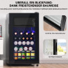 Merax Mini réfrigérateur de 76 l, autonome, avec réfrigérateur de 70 l + congélateur de 6 l, étagères réglables, lumière LED, su