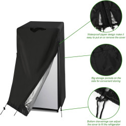 Housse de réfrigérateur commerciale étanche avec couvercle de congélateur industriel en acier inoxydable (124,5 cm de large x 83