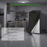 Housse de réfrigérateur commerciale étanche avec couvercle de congélateur industriel en acier inoxydable (124,5 cm de large x 83
