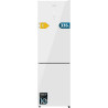 Cecotec réfrigérateur combi 335l no frost bolero coolmarket combi 335 blanc glass e. hauteur 195,3cm et 59,5cm largeur, compress