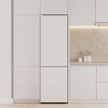 Cecotec réfrigérateur combi 335l no frost bolero coolmarket combi 335 blanc glass e. hauteur 195,3cm et 59,5cm largeur, compress