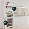Cecotec réfrigérateur combi 335l no frost bolero coolmarket combi 335 blanc glass e. hauteur 195,3cm et 59,5cm largeur, compress