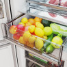 Cecotec réfrigérateur combi 335l no frost bolero coolmarket combi 335 blanc glass e. hauteur 195,3cm et 59,5cm largeur, compress