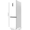 Cecotec réfrigérateur combi 335l no frost bolero coolmarket combi 335 blanc e. hauteur 195,3cm et 59,5cm largeur, compresseur in