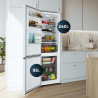 Cecotec réfrigérateur combi 335l no frost bolero coolmarket combi 335 blanc e. hauteur 195,3cm et 59,5cm largeur, compresseur in