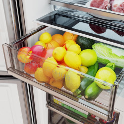 Cecotec Réfrigérateur Combi 335L No Frost Bolero CoolMarket Combi 335 Inox E. Hauteur 195,3cm et 59,5cm Largeur, Compresseur Inv