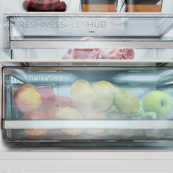 Cecotec Réfrigérateur Combi 335L No Frost Bolero CoolMarket Combi 335 Inox E. Hauteur 195,3cm et 59,5cm Largeur, Compresseur Inv