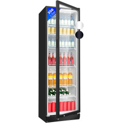 Bomann, Réfrigérateur pour boissons 347L, Eclairage intérieur LED KSG7351, Noir