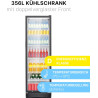 Bomann, Réfrigérateur pour boissons 347L, Eclairage intérieur LED KSG7351, Noir