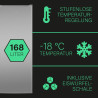 Bomann GS 7340 Stand Gefrierschrank, 168l, 4 Schubladen, stufenlose Temperaturregelung, Edelstahl-Optik
