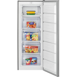 Bomann GS 7340 Stand Gefrierschrank, 168l, 4 Schubladen, stufenlose Temperaturregelung, Edelstahl-Optik