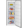 Bomann GS 7340 Stand Gefrierschrank, 168l, 4 Schubladen, stufenlose Temperaturregelung, Edelstahl-Optik