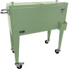 AXI Retro Cooler Vert | Réfrigérateur De Boissons Mobile pour L’Extérieur/Le Jardin | Glacière 76 Litre
