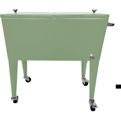 AXI Retro Cooler Vert | Réfrigérateur De Boissons Mobile pour L’Extérieur/Le Jardin | Glacière 76 Litre
